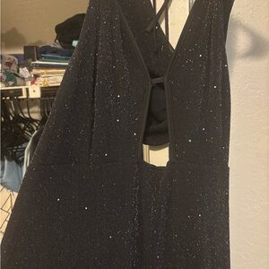 SHEIN Black Glitter Jumpsuit